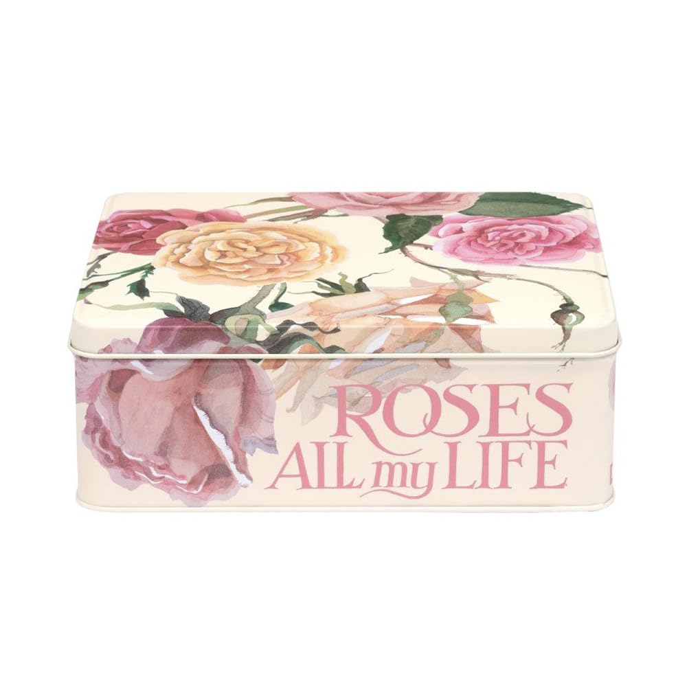 Elite Emma Bridgewater Rose and Pink Toast Deep Rectangular Tin 195 x 154 x 75mm