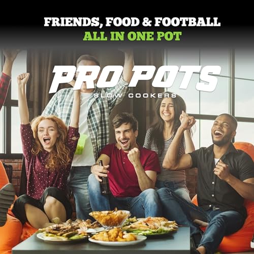 1.5-Quart Football Slow Cooker – Food Warmer for Soup, Dips &amp; More – Unique Kitchen Appliance with Durable Construction – Host Game Days or Transport to Tailgates