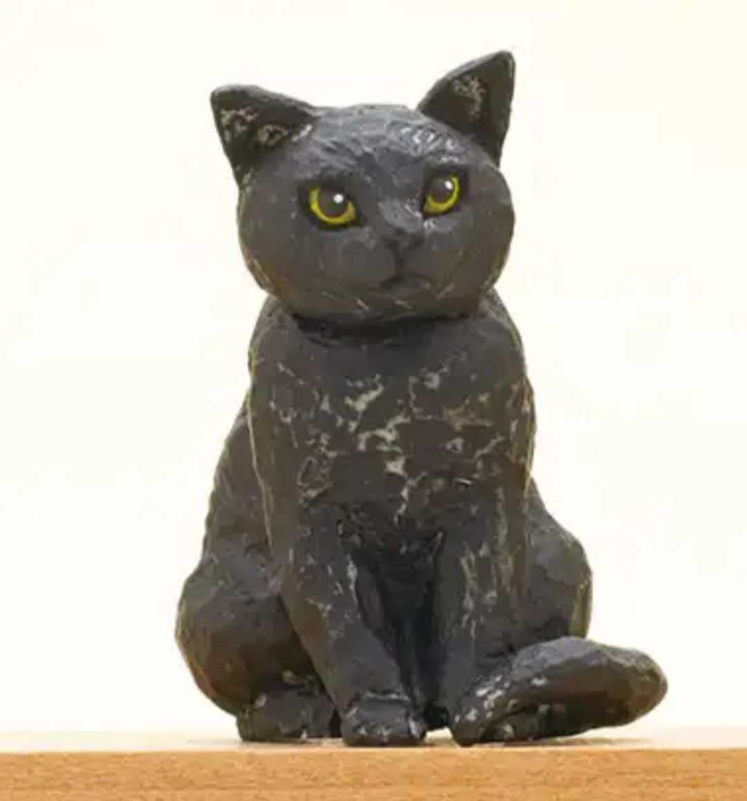 Amazon | はしもとみお 猫の彫刻 全5種類 木彫り彫刻家