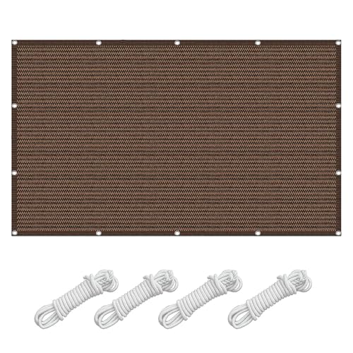 Filet protection solaire brise-vue marron contre chaleur balcon - 2