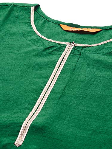 Image of INDO ERA Women's Polyester Solid Straight Kurta with Palazzo Set(IE00KS9GN1886)