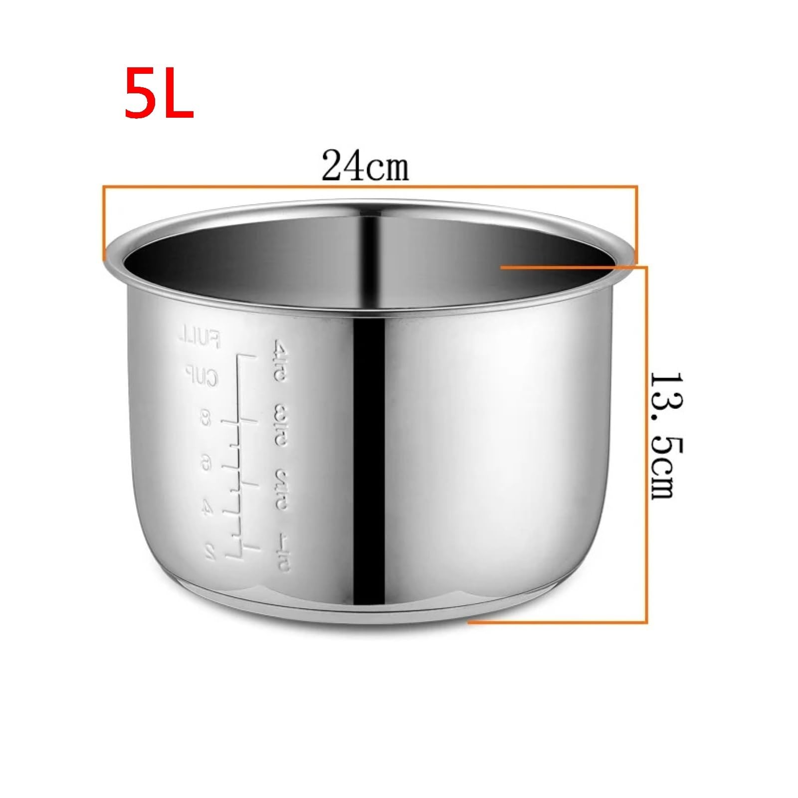 5L Pentola a Pressione elettrica Rivestimento Interno Ciotole Multicooker Ciotola Serbatoio for Cottura Zuppa Porridge