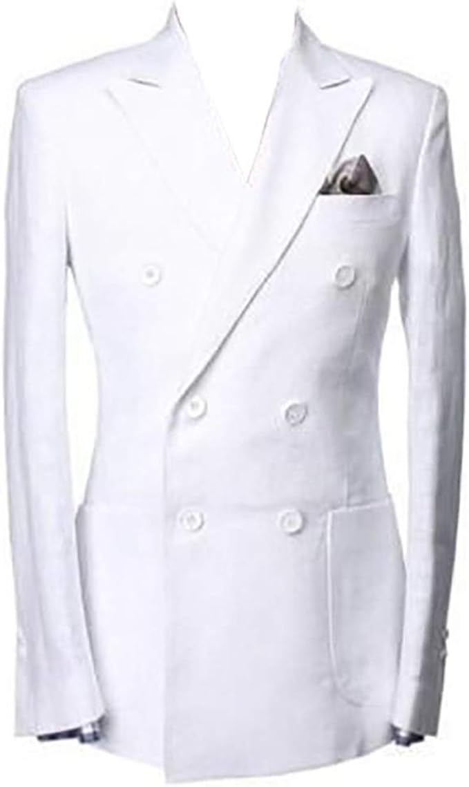 double breasted white jacket