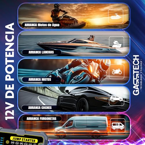 Arrancador de baterias de coche GARRTECH 10000A para motor de 12V 2