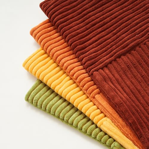 Housse de coussin jaune 50x50 velours côtelé déhoussable