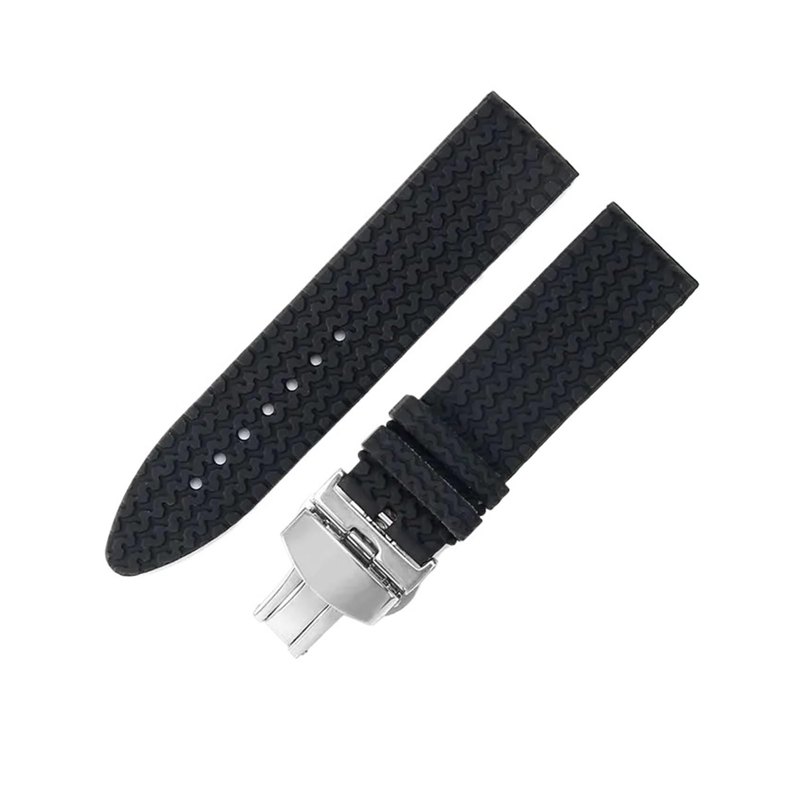 Correa de caucho for maquinaria deportiva Correa de silicona for hombre Accesorios Correa de 21 23 mm