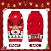 FWLWTWSS Elch Weihnachten Hundepullover, Winter Warmer hundepulli Sweater mit Rollkragen, Geschenke für kleine und mittelgroße Hunde(L