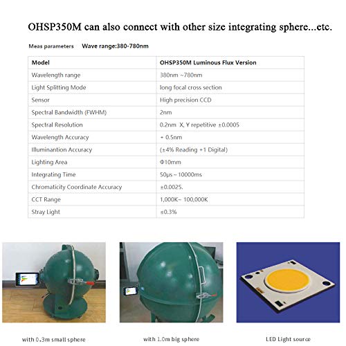 Hopoocolor Spectrometer Light Measurement Tool for Lm Lux Ppfd Flicker