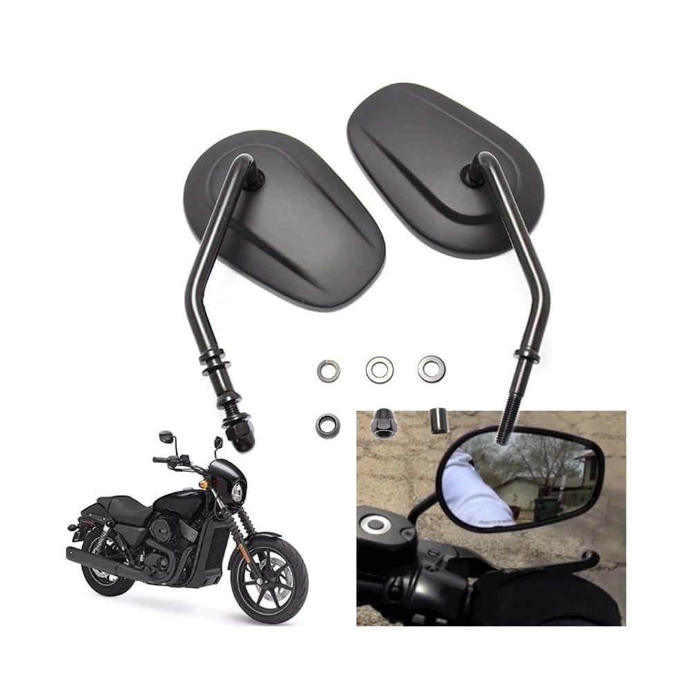 motos Miroir vélo Rétroviseurs Moto Pour Sportster 1200, Pour Street 500, XG500, XL883L Pour Softail(Chrome)