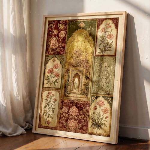 Image of kotart Indian Traditional Art Wall Painting Home Decoration With Frame For Living Room Bed Room Hotel Wall Decor Digital Reprint Engineered Wood (13X17 inch)