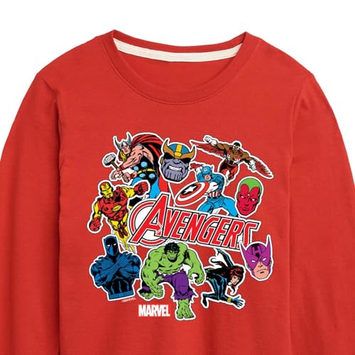 Marvel The Avengers - Stickers Style - Toddler and Youth Long Sleeve Graphic T-Shirt3