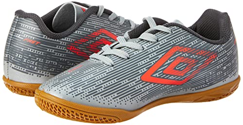 Tênis Umbro Fast Jr, Criança-Unissex, Prata/Coral/Grafite, 31