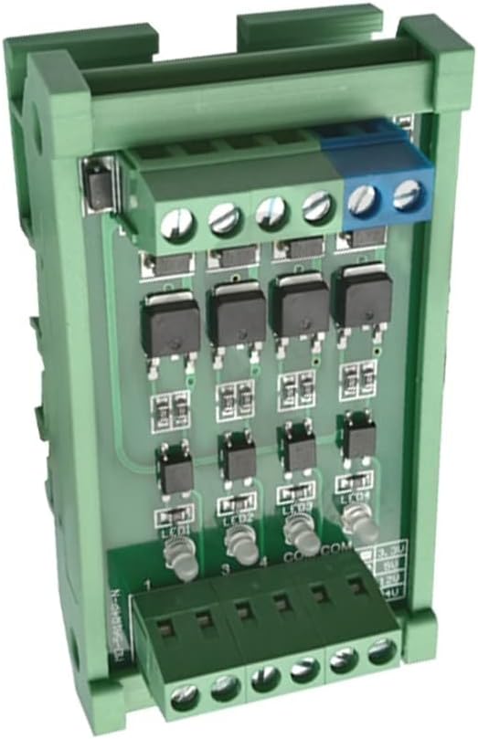 DC 3.3V/5V 4-Channel PLC Amplifier Circuit Board, Photoelectric Optoisolator MOS Tube FET Module Drive Module Optocoupler Isolation