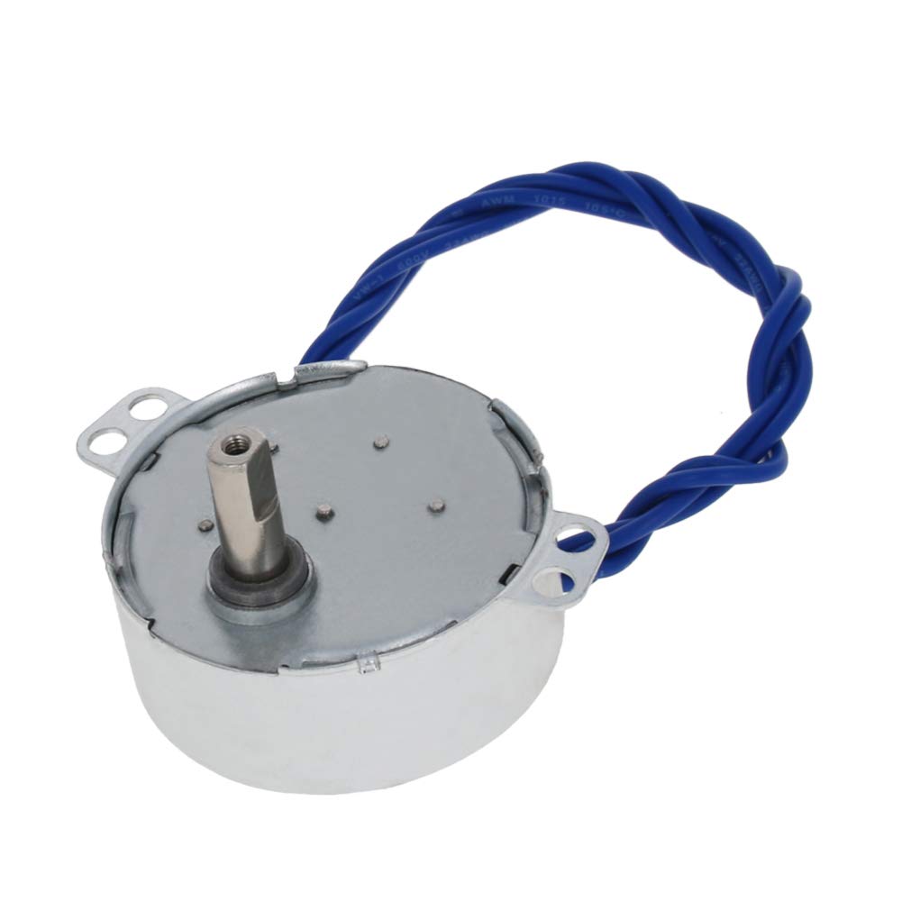 Fielect2Pcs Synchronous Motor AC 110V 15-18RPM Turntable Motor CCW Direction 4W TYC-50 Double Flat Tapping Shaft