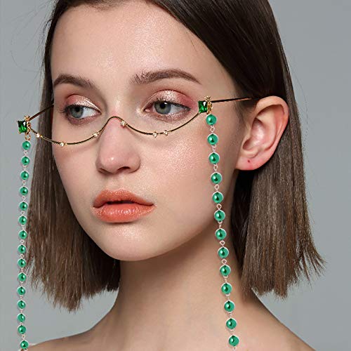 TENDYCOCO Corrente de óculos de leitura anti-queda de 1 peça Corrente de óculos artesanais da moda (