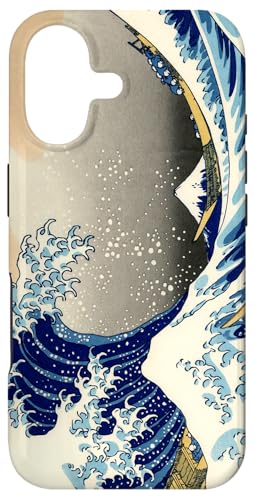 神奈川沖浪裏 葛飾 北斎 浮世絵 木版画 ヴィンテージ 日本美術 スマホケース iPhone 17 用