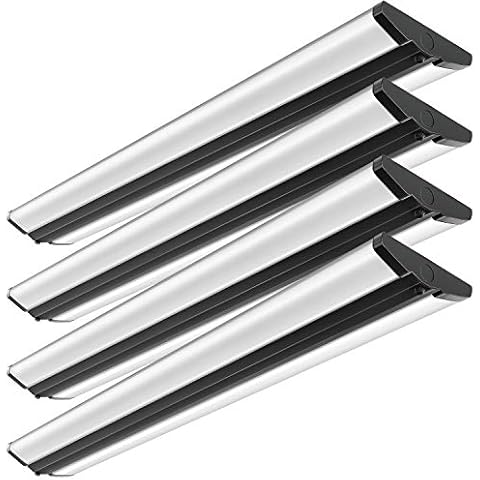 TychoLite 4FT LED Light Fixture 50W Ultra Slim LED Shop Lights for Garage, No Glare, 5500 Lumens, 4000K Neutral White, 4 Foot Flush Mount Ceiling Led Wrap Light for Workshop, 4 Pack Cover
