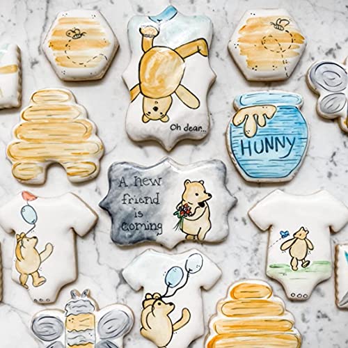 Bee Cookie Cutters Set-3 Inches-7 Piece-Bee, Beehive, Flower, Honeycomb And Honey Jar Stainless Steel Cookie Biscuit Cookie Cutters Molds For Honey Bee Party Decoration Favor #TOP7