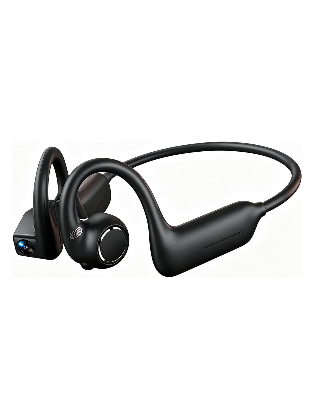 E12 Bone Conduction Headphones with Camera, Hand-Free POV Camera Headphones, AI Smart Conversation Open-Ear Bluetooth Wireless Sport Earphones with APP, AI Functions for Running and Travel-image-34