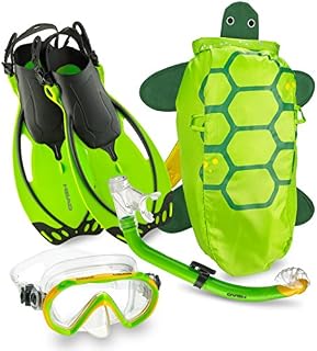 Mares Italian Collection Premium Youth Sea Pals Character Kids Mask Fin Snorkel Set