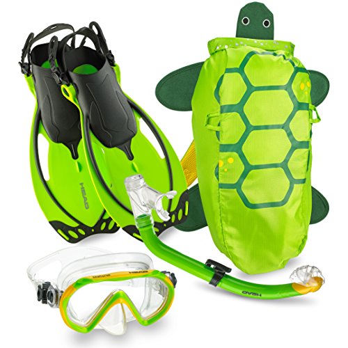 Mares Italian Collection Premium Youth Sea Pals Character Kids Mask Fin Snorkel Set