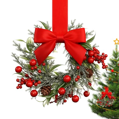 Generisch Weihnachtskränze für Küchenschrank, mit Schleife, Rote...