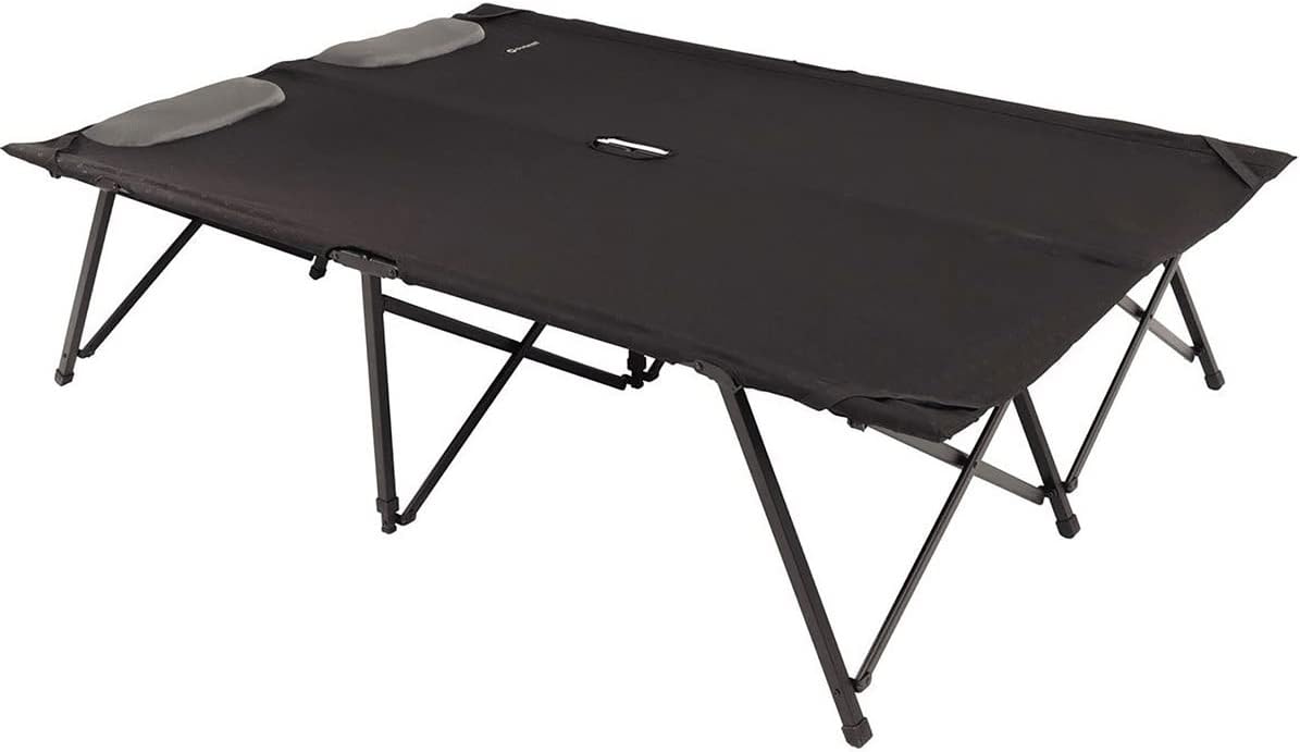 OutwellBlack posadas Foldaway Bed Double Foldable Camp Bed