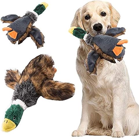 fast-shop Pet Chewing Toy, Funny Plush Wild Duck Design Dog Cat Pet Puppy Chewing Squeaker Squeaky Sound Toy Durable and Practical Cover