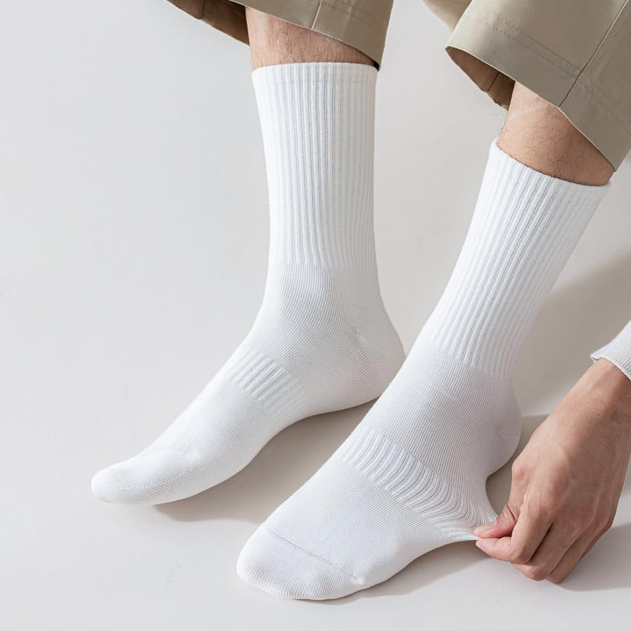 RRiody 10-Pair Womens Comfort Toe Support Ankle Socks Thin Cotton Gym Socks Athletic Mini Crew Socks Short socks 6