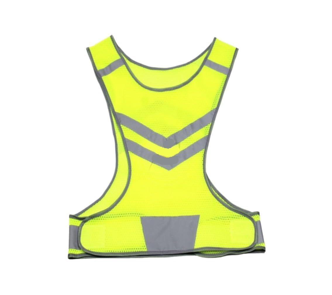 Chaleco De Reflectante Ropa De Trabajo Chaleco Reflectante De Alta Visibilidad For Hombre Y Mujer, Cinturón Equipo For Correr, Deportivo For Exteriores(M)