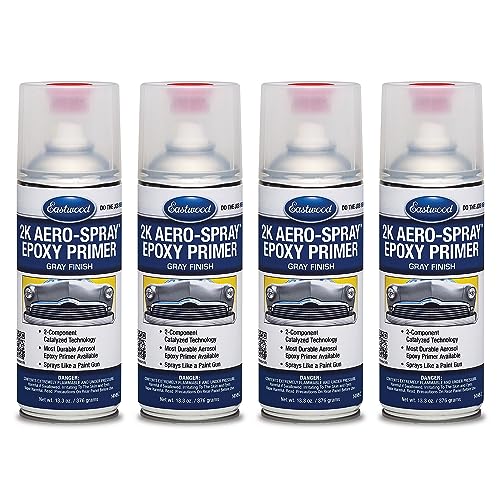 Eastwood 2K Epoxy Gray Primer Aerosol 12 oz (4 pack) for metal surfaces