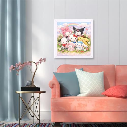 Image of JAKI Diamond Art Painting Kits for Adults-Diamond Art for Adults Cartoon,Full Drill Diamond Art Kits for Gift Home Wall Decor(13.8x13.8inch)