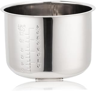 Qusedwey Olla Interior de Acero Inoxidable para Olla Arrocera de 5 L, con Báscula para Olla Arrocera, Olla Interior de Repuesto para Olla Arrocera