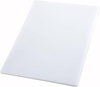 Winco CBWT-1824 18x24 Inch White Polyethylene Cutting Board NSF Certified Dishwasher Safe