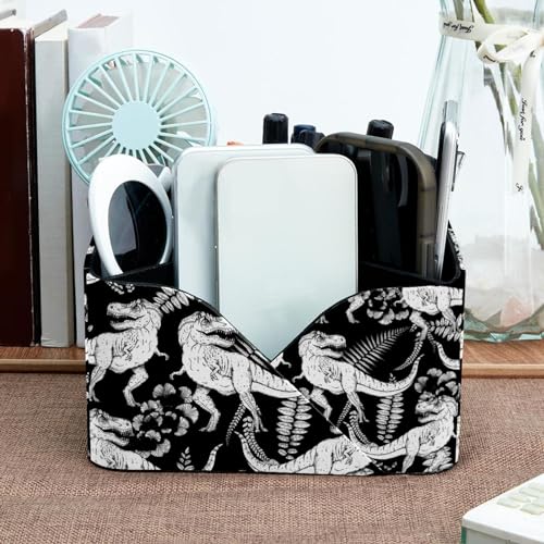 Rangement pour bureau dinosaure à 4 compartiments pour éliminer le désordre des stylos