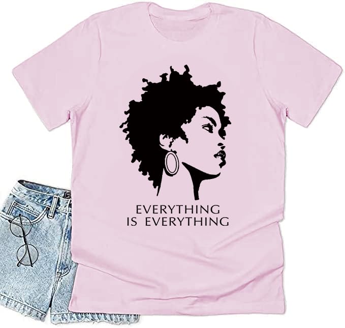 Image of Black History Shirts Black Graphic tees for Men and Women, Magic Fashion Afro American Natural Hair Vintage Melanin T-Shirts