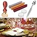 ONEVER Sealing Wax Beads, Octagon Sealing Wax Beads with 1 Spoon and 4 White Candles for Postage Letter Retro Vintage Wax Seal Stamp (1111)