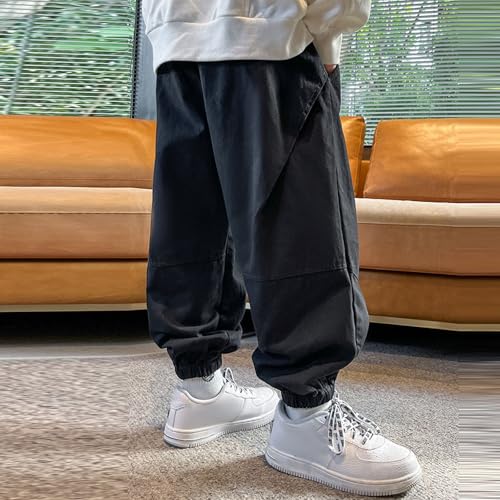 Boys Kids Casual Cargo Pants Loose Fit Activewear Sweatpants for Sports Outdoor Play Comfortable Durable Trousers2