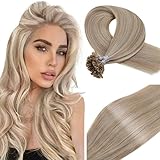 【Modernste Farben】-- Unsere Echthaarverlängerungen passen gut zu Ihrem eigenen Haar. Kann gefärbt werden, um Ihnen zu entsprechen (nur dunkler) und lockiges Haar-Styling. Hinterlässt ein natürlich weiches Gefühl mit einer schönen Haarbehandlung.