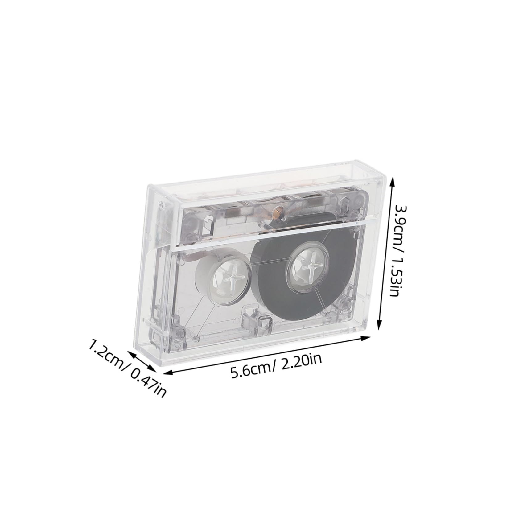 Happyyami Audio Cassette Tape Blank Recordable Empty Cassette for DIY Projects Hard Case for Protection for Lectures Music and Creative Decoration