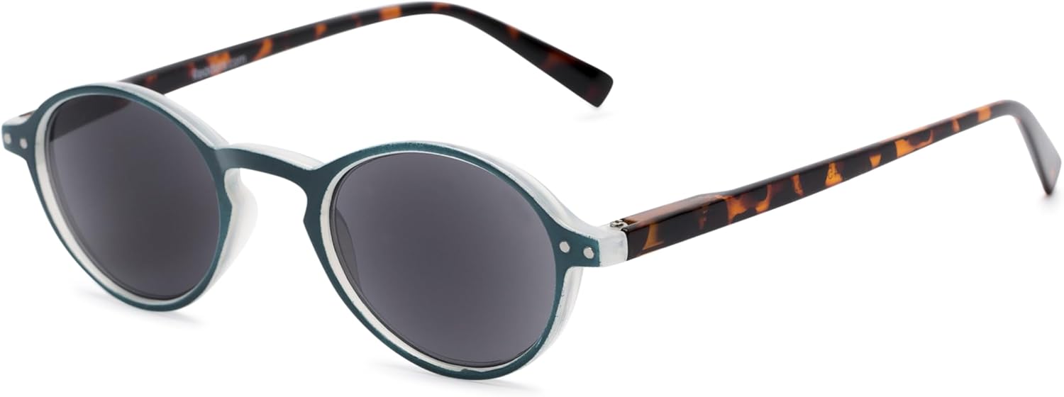 Readers.com Reading Sunglasses: The Loft Reading Sunglasses, Acetate round Style for Men and Women
