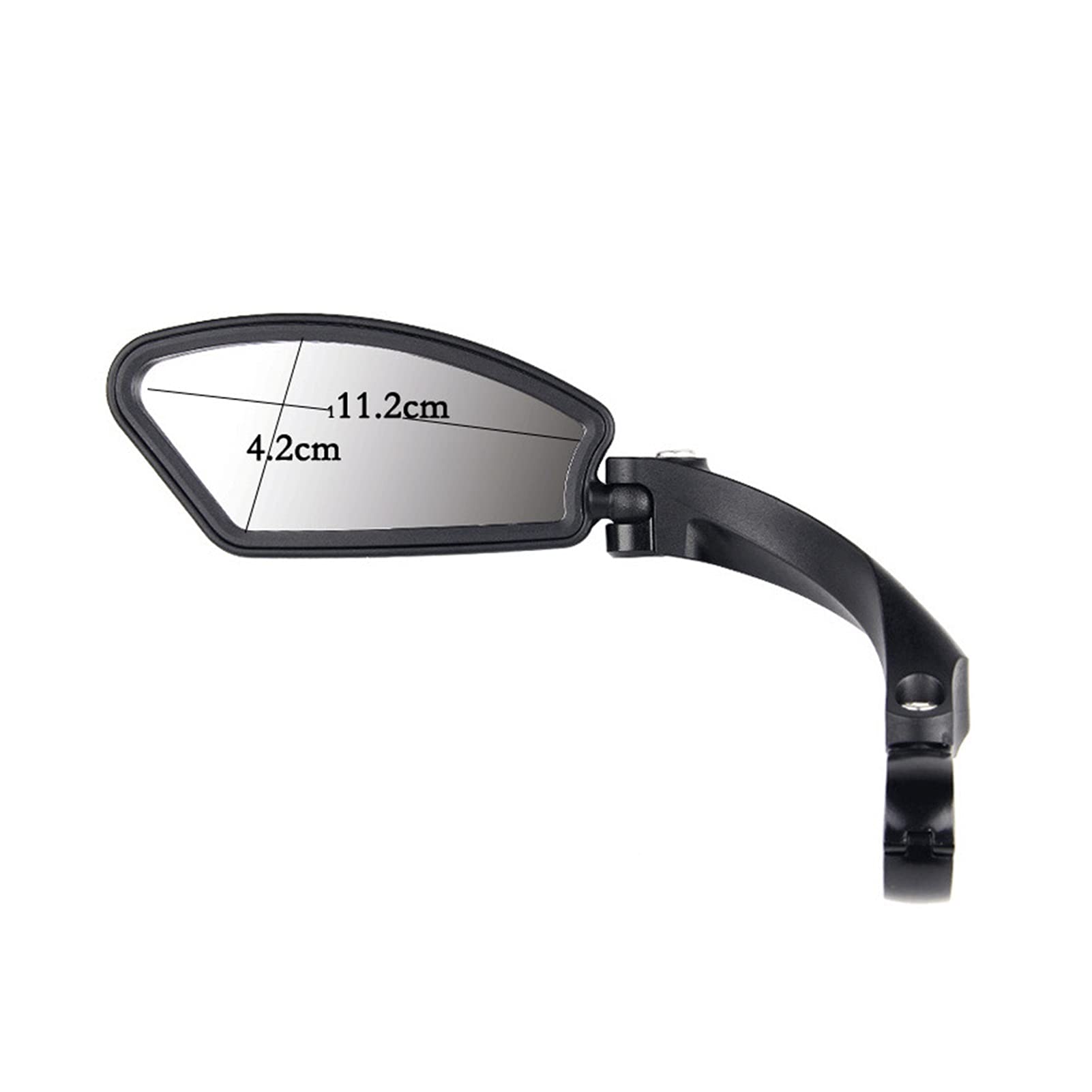 Specchietto retrovisore compatibile con scooter compatibile con M365 1S Ro Mi Pro2 E- Scooter Lente in acciaio inossidabile infrangibile trasparente Rotazione a 360°