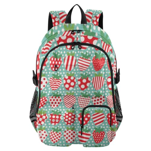 Mochila para hombre de lunares rojos para el trabajo diario y trayectos en oficina
