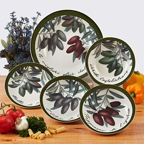 Certified International Olive D'italia 5Pc Pasta Set, Gray #TOP1