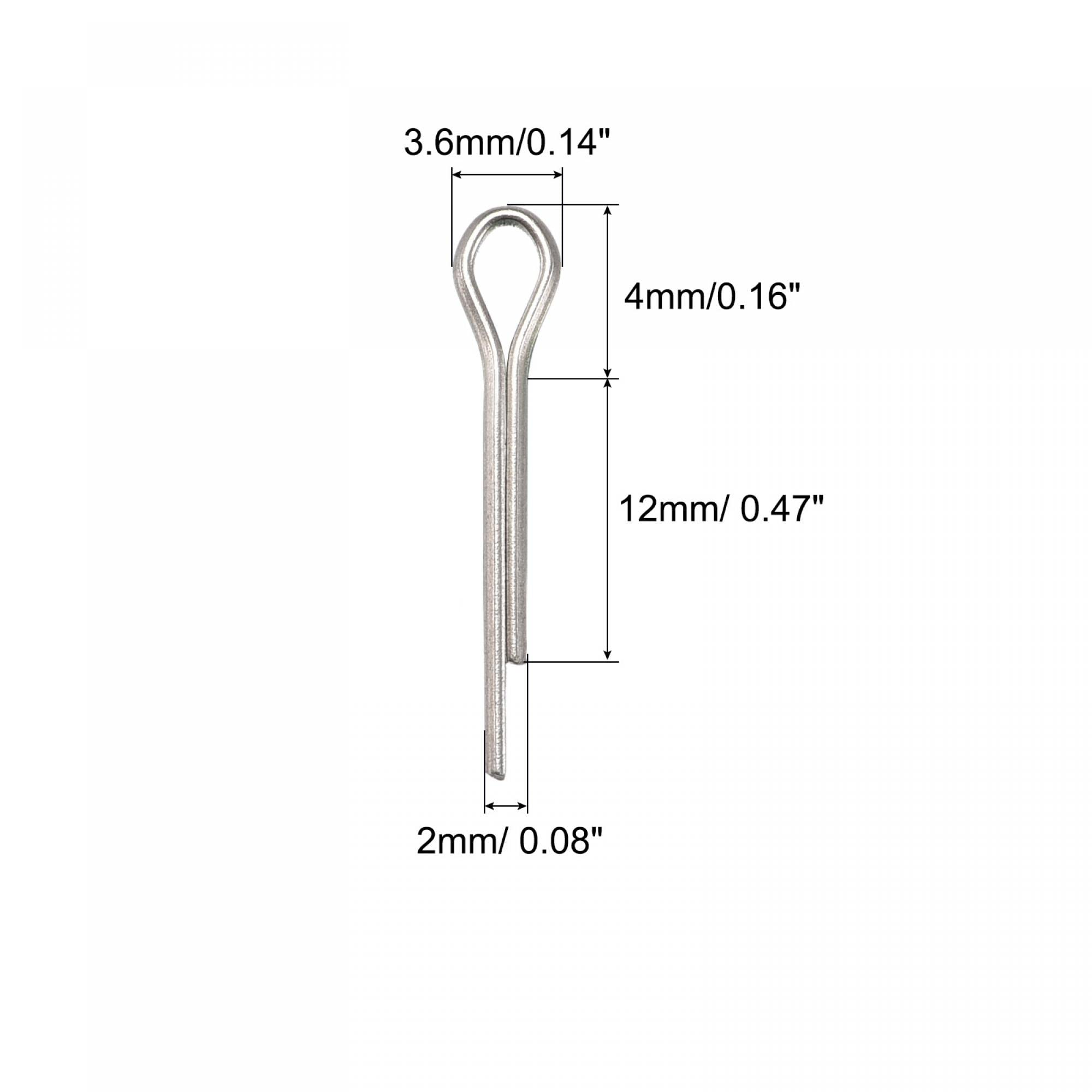 Amazon | uxcell スプリットコッターピン 2mm x 12mm ステンレス鋼 