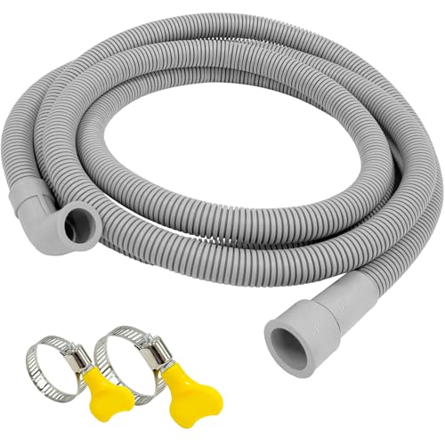 IWIWE DD67-00059A DD81-02331A Dishwasher Drain Hose with 2 Hose Clamps (9.3Ft) – Compatible with Samsung Dishwasher Replaces DD81-02636A