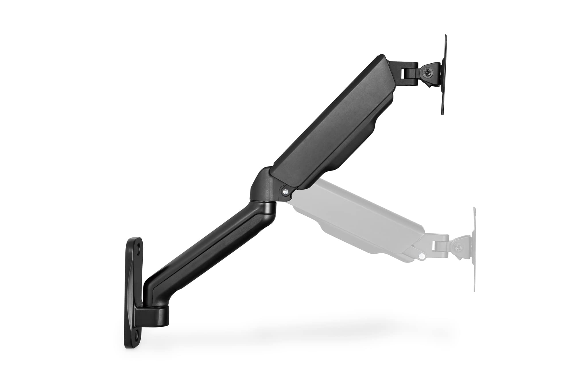 DIGITUS Soporte de Pared para Monitor con Muelle presión de Gas y Brazo Giratorio - para Pantallas 15-32" - 9 kg Carga máx. - VESA máx. 100x100 - Giratorio, inclinable, rotativo y Regulable en Altura