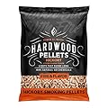 Fire & Flavor Premium All Natural Hardwood Pellets for Smokers and Pellet Grills - 100% Natural Hickory Wood Pellets for Smoking, BBQ, Roasting, and Baking - 20 Lb. Bag
