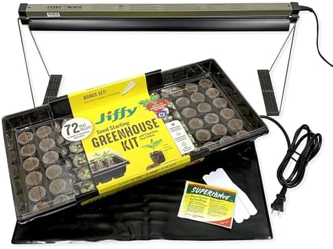 Ferry Morse Seed Starting Kit – What Makes It a Gardener's Favorite? 6 Ferry Morse Your Complete Indoor Seed Starting Kit Including Heat Mat, T5 Grow Light Fixture, and 72 Cell 36mm Pellet Seed Starter Greenhouse Kit