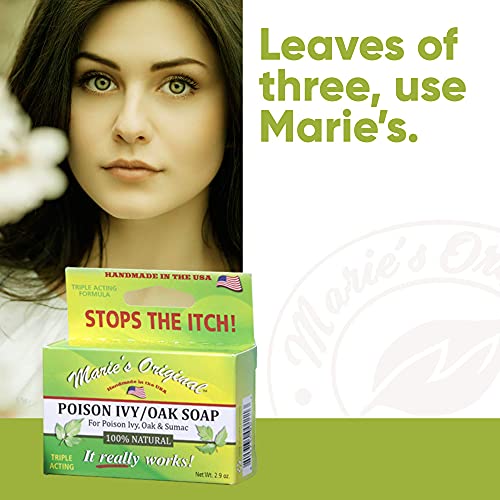 image for MARIE'S ORIGINAL Poison Ivy Soap Bar – 100% All Natural Triple Actin
